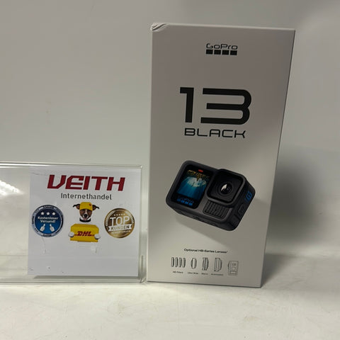 GoPro HERO13 Black – wasserdichte Actionkamera mit 5,3K60-Video, 27MP-Foto + Kompatibilität mit Objektiven der HB-Serie