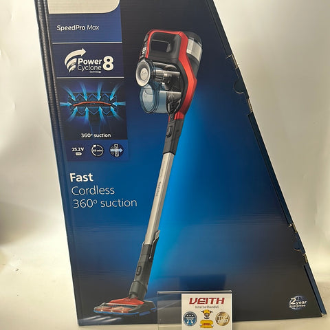 Philips SpeedPro Neuwertiger Kundenrückläufer Max Kabelloser Staubsauger – 2-in-1-Gerät, Staubsauger und Handstaubsauger, bis zu 65 Minuten Laufzeit, 360-Grad-Saugdüse (XC7042/01)