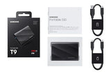 ✔️ Samsung Portable SSD T9, 2 TB, 2.000 MB/s Lesen, 2.000 MB/s Schreiben, USB 3.2 Gen.2x2, Externe Festplatte für professionelle Anwender, Kompatibel mit Mac, PC, Smartphone und 12K Kameras, MU-PG2T0B/EU