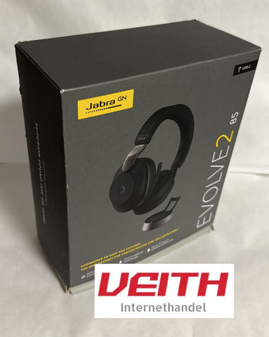 ✔️ Jabra Evolve2 85 Wireless PC Headset mit Ladestation – NEU   / Differenzbesteuert nach §25a