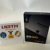 ✔️ Samsung 870 QVO 8TB SATA 2,5 Zoll Internes Solid State Drive (SSD) (MZ-77Q8T0BW) NEU&OVP / Differenzbesteuert nach §25a