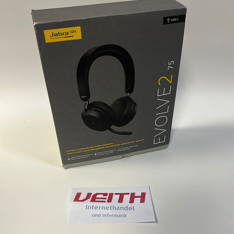 Jabra Evolve2 75 Wireless PC Headset   NEU&OVP / Differenzbesteuert nach §25a