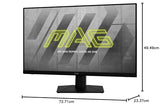 MSI MAG 322UPF 32 Zoll 4K Gaming Monitor - UHD 3840x2160, Rapid IPS, 160 Hz, 1 ms, 16:9, HDR 400, Adaptive Sync, schwarz