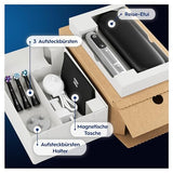 Oral-B iO Series 6 Elektrische Zahnbürste — Electric Toothbrush, Inkl. 3 Aufsteckbürsten und Reise-Etui — 5 Putzmodi für Zahnpflege, Zahnbürste Elektrisch, Designed by Braun, Grau