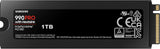 ✔️ Samsung 990 PRO NVMe M.2 SSD mit Heatsink, 1 TB, PCIe 4.0, 7.450 MB/s Lesen, 6.900 MB/s Schreiben, Interne SSD für PC-/Konsolen-Gaming und Videobearbeitung, MZ-V9P1T0CW