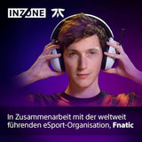 Sony INZONE H5 - Wireless Gaming Headset, 360 Spatial Sound für Gaming, komfortabler Sitz, 28 Std. Akkulaufzeit, geringe Latenz, Mikrofon mit AI, PC & PS5 kompatibel - Weiß