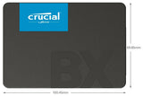 ✔️ Crucial BX500 2TB 3D NAND SATA 2,5 Zoll Interne SSD - Bis zu 540MB/s - CT2000BX500SSD1