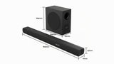 Hisense HS3100, 3.1 Kanal Soundbar, 480W max Audio Power,Dolby Audio, DTS Virtual:X, 6.5" Wireless subwoofer, TV Mode, EzPlay