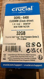 ✔️ Crucial Memory Module 32 Gb 1 X 32 Gb Ddr5 6400 Mt/S, CT32G64C52CU5
