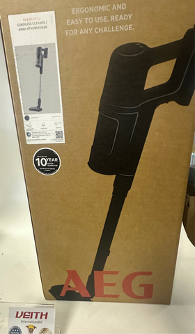 AEG 6000 Akku-Staubsauger, 103.000 U/Min, 175.000 dPa, Digitalmotor, Kabellos, bis zu 99% Staubaufnahme, 40 min Laufzeit, Einfache Handhabung, Entnehmbarer 21,6 V Akku, Leicht, AP61CB21DB