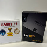 ✔️ Samsung 870 QVO SATA III 2,5 Zoll SSD, 2 TB, 560 MB/s Lesen, 530 MB/s Schreiben, Interne SSD, schnelle Festplatte als Ersatz für HDD, MZ-77Q2T0BW NEU&OVP✔️ / Differenzbesteuert nach §25a
