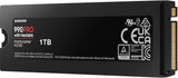 ✔️ Samsung 990 PRO NVMe M.2 SSD mit Heatsink, 1 TB, PCIe 4.0, 7.450 MB/s Lesen, 6.900 MB/s Schreiben, Interne SSD für PC-/Konsolen-Gaming und Videobearbeitung, MZ-V9P1T0CW