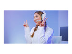 Logitech G733 LIGHTSPEED kabelloses Gaming-Headset mit Kopfbügel, LIGHTSYNC RGB, Blue VO!CE Mikrofontechnologie, PRO G Lautsprechern, Ultraleicht, 29-Stunden Akkulaufzeit, 20m Reichweite - Weiß