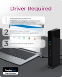 ✔️ ICY BOX USB-C Docking Station (11-in-1) für 2 Monitore (2x HDMI), 6x USB 3.0 HUB, DisplayLink, Gigabit Ethernet, Audio, IB-DK2251AC für Windows, M1/M2 MacBook Air / Pro