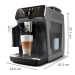 Philips Serie 5500 Kaffeevollautomat inkl. Latte Go, SilentBrew-Technologie EP5544/50, Schnellstart. Aromatischer Kaffee aus frisch gemahlenen Bohnen, 20 Heiß- und Eisgetränke, Grau (EP5544/50)