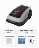 ✔️ ECOVACS Goat O600 RTK Care Kit Mähroboter Ohne Begrenzungskabel, 600 m², RTK+Vision-Navigation, Rasenmähroboter, KI-Hindernisvermeidung, App Steuerung, Passiert 0,7 M Schmale Stellen