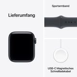 ✔️ Apple Watch SE 3 GPS 40 mm Smartwatch mit Aluminiumgehäuse in Mitternacht und Sportarmband in Mitternacht (S/M). Fitness‑ und Schlaftracker, Herzfrequenzmesser, Always-On Display, Wasserschutz