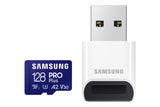 ✔️ Samsung PRO Plus microSD-Karte, 128 GB, UHS-I U3, Full HD & 4K UHD, 160 MB/s Lesen, 120 MB/s Schreiben, Speicherkarte für Smartphone, Drohne oder Action-Cam, Inkl. USB-Kartenleser, MB-MD128KB/WW