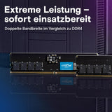 ✔️ Crucial DDR5 RAM 32GB 4800MHz, PC Computer Arbeitsspeicher, CL40 - CT32G48C40U5
