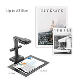 ✔️ CZUR ET16 Plus Dokumentenscanner Buchscanner Professionelle Dokumentenkamera mit 16MP Auto-Flatten Technologie OCR 180+ Sprachen Kompatibel mit Windows Mac für Family Home Office
