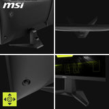 MSI MAG 275QF 27 Zoll WQHD Gaming Monitor - 2560 x 1440 Rapid IPS Panel, 180 Hz / 0.5ms (GtG, Min.),101% sRGB Colour Gamut, Frameless Design, HDR Ready - DisplayPort 1.4, HDMI 2.0b(WQHD@144Hz)