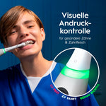 Oral-B iO Series 6 Plus Sensitive Edition Elektrische Zahnbürste/Electric Toothbrush, PLUS 3 Aufsteckbürsten, 5 Putzmodi für Zahnpflege, Reiseetui, Designed by Braun, grey opal
