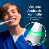 Oral-B iO Series 6 Plus Sensitive Edition Elektrische Zahnbürste/Electric Toothbrush, PLUS 3 Aufsteckbürsten, 5 Putzmodi für Zahnpflege, Reiseetui, Designed by Braun, grey opal