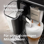 Philips Serie 5500 Kaffeevollautomat inkl. Latte Go, SilentBrew-Technologie EP5544/50, Schnellstart. Aromatischer Kaffee aus frisch gemahlenen Bohnen, 20 Heiß- und Eisgetränke, Grau (EP5544/50)