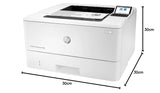 ✔️ HP LaserJet Enterprise M406dn Laserdrucker (Drucker, LAN, Duplex, 350-Blatt Papierfach) weiß