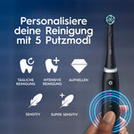 Oral-B iO Series 5 Plus Edition Elektrische Zahnbürste, Electric Toothbrush, PLUS 3 Aufsteckbürsten, 5 Putzmodi für Zahnpflege, Reiseetui, Designed by Braun, matt black