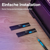 ✔️ Crucial DDR5 RAM 32GB 4800MHz, PC Computer Arbeitsspeicher, CL40 - CT32G48C40U5