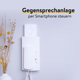 ✔️ Nuki Opener, elektronisches Türschloss für Mehrfamilienhäuser, steuert den Türöffner der Gegensprechanlage mit dem Smartphone, elektrischer Türöffner, WLAN Bridge erforderlich, Nuki Smart Home