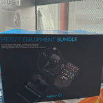 Logitech G Saitek Farm Sim Controller, Farming Simulator Bundle bestehend aus Lenkrad, Steuerkonsole, Gas- und Bremspedal, 900° Lenkbereich, 38+ Tasten, USB-Anschluss, PC/Mac - Schwarz