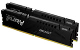✔️ Kingston FURY Beast Schwarz DDR5 64GB (2x32GB) 6000MT/s CL30 DIMM Desktop Gaming Speicher Kit mit 2 AMD EXPO und Intel XMP - KF560C30BBEK2-64