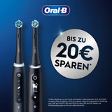 Oral-B iO Series 6 Plus Sensitive Edition Elektrische Zahnbürste/Electric Toothbrush, PLUS 3 Aufsteckbürsten, 5 Putzmodi für Zahnpflege, Reiseetui, Designed by Braun, grey opal