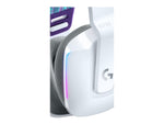 Logitech G733 LIGHTSPEED kabelloses Gaming-Headset mit Kopfbügel, LIGHTSYNC RGB, Blue VO!CE Mikrofontechnologie, PRO G Lautsprechern, Ultraleicht, 29-Stunden Akkulaufzeit, 20m Reichweite - Weiß