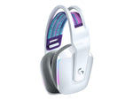 Logitech G733 LIGHTSPEED kabelloses Gaming-Headset mit Kopfbügel, LIGHTSYNC RGB, Blue VO!CE Mikrofontechnologie, PRO G Lautsprechern, Ultraleicht, 29-Stunden Akkulaufzeit, 20m Reichweite - Weiß