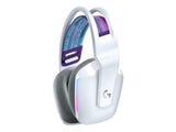 Logitech G733 LIGHTSPEED kabelloses Gaming-Headset mit Kopfbügel, LIGHTSYNC RGB, Blue VO!CE Mikrofontechnologie, PRO G Lautsprechern, Ultraleicht, 29-Stunden Akkulaufzeit, 20m Reichweite - Weiß