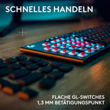 ✔️ Logitech G G915 X Lightspeed - Kabellose, Flache Gaming-Tastatur, Double-Shot-PBT-Tastenkappen, voll programmierbare Tasten, RGB-Hintergrundbeleuchtung, GL Brown-Tactile, PC/Mac, DEU QWERTZ -Schwarz