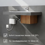 ✔️ STIEBEL ELTRON elektronischer Mini Durchlauferhitzer DEM 3 nur fürs Handwaschbecken, 3,5 kW, mit Stecker 230V, druckfest + drucklos, VDE geprüft, 231001