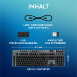 ✔️ Logitech G G915 X Lightspeed - Kabellose, Flache Gaming-Tastatur, Double-Shot-PBT-Tastenkappen, voll programmierbare Tasten, RGB-Hintergrundbeleuchtung, GL Brown-Tactile, PC/Mac, DEU QWERTZ -Schwarz