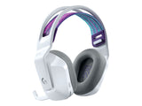 Logitech G733 LIGHTSPEED kabelloses Gaming-Headset mit Kopfbügel, LIGHTSYNC RGB, Blue VO!CE Mikrofontechnologie, PRO G Lautsprechern, Ultraleicht, 29-Stunden Akkulaufzeit, 20m Reichweite - Weiß