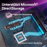 ✔️ Crucial T500 SSD 4TB PCIe Gen4 NVMe M.2 Interne Festplatte, bis 7000 MB/s, TLC NAND, kompatibel mit Laptop und Desktop, Microsoft DirectStorage - CT4000T500SSD3