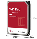 ✔️ Western Digital Red 4TB 3.5 Zoll NAS Interne Festplatte - 5400 RPM - WD40EFAX