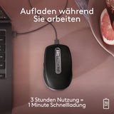 ✔️ Logitech MX Anywhere 3S for Mac, kompakte kabellose Bluetooth-Maus, 8K-DPI-Abtastung auf jeder Fläche, leise Klicks, USB C, kabellose Maus für MacBook Pro, MacBook Air, iMac, iPad - Space Grau