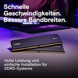 ✔️ Crucial Pro DDR5 RAM 32GB Kit (2x16GB) 5600MHz, Intel XMP 3.0 / AMD Expo, PC Computer Arbeitsspeicher - CP2K16G56C46U5