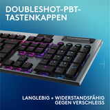 ✔️ Logitech G G915 X Lightspeed - Kabellose, Flache Gaming-Tastatur, Double-Shot-PBT-Tastenkappen, voll programmierbare Tasten, RGB-Hintergrundbeleuchtung, GL Brown-Tactile, PC/Mac, DEU QWERTZ -Schwarz