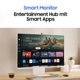 ✔️ Samsung M80D Smart Monitor, 32 Zoll, 4K AI Upscaling, UHD, 60 Hz, 360 Audio Mode, Inkl. Webcam, Bildschirm mit Lautsprechern und Höhenverstellung, Smart TV Apps mit Fernbedienung, LS32DM801UUXEN