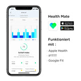 ✔️ Withings Sleep Analyzer - klinisch validierter Schlaftracker für unter die Matratze mit Schlafapnoe-Erkennung und Schlafphasenanalyse, Grau, 1 Stück (1er Pack)