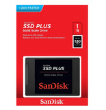 ✔️ SanDisk SSD PLUS 1 TB Sata III 2.5 Inch Internal SSD, Up to 535 MB/s, Black